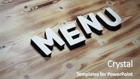  Presentation with wooden building blocks - Amazing presentation theme having word made with building block backdrop and a coral colored foreground