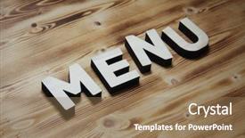  Presentation with wooden building blocks - Colorful PPT theme enhanced with word made with building block backdrop and a coral colored foreground