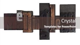  Presentation with vintage - PPT layouts having word-meaningless-in-vintage-wooden background and a tawny brown colored foreground