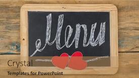  Presentation with chalk board - PPT layouts having word-menu-on-chalk-board background and a coral colored foreground
