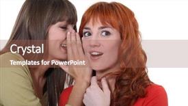  Presentation with mouth - Colorful PPT theme enhanced with word mouth - he backdrop and a tawny brown colored foreground