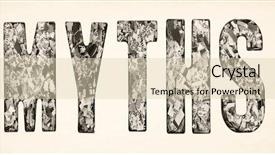  Presentation with newspaper - Theme having word myths made up background and a lemonade colored foreground