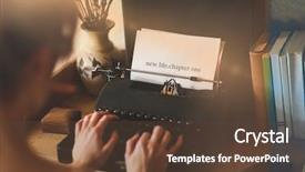  Presentation with life - PPT layouts consisting of word new life chapter one background and a tawny brown colored foreground