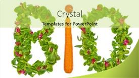  Presentation with healthy diet organic food - Colorful PPT theme enhanced with meat steak on the gas backdrop and a violet colored foreground