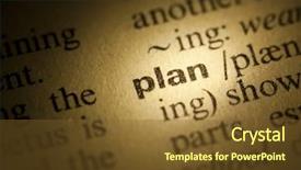 Presentation with dictionary - Amazing presentation having word plan in a dictionary backdrop and a tawny brown colored foreground