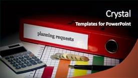  Presentation with business remote work - Audience pleasing PPT theme consisting of word planning requests on red backdrop and a  colored foreground