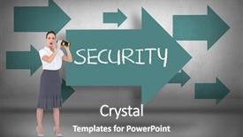  Presentation with intrusion detection system word security - Cool new PPT layouts with word security and astonished elegant backdrop and a  colored foreground