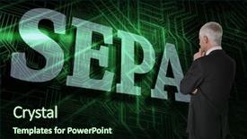  Presentation with businessman standing on mountain top - Cool new slide set with word sepa and thoughtful businessman backdrop and a wine colored foreground