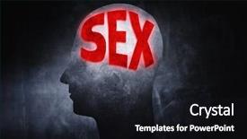  Presentation with sex - Audience pleasing PPT theme consisting of s head insted of brain backdrop and a black colored foreground