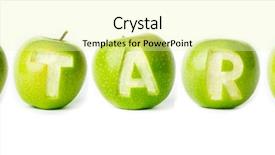  Presentation with fresh start - Amazing slide set having word start made of green backdrop and a blonde colored foreground