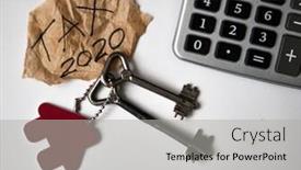  Presentation with craft - Slides with word-tax-and-torn-paper background and a light gray colored foreground