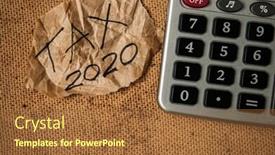  Presentation with craft - Colorful theme enhanced with word-tax-and-torn-paper backdrop and a red colored foreground