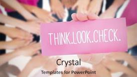  Presentation with think - Beautiful slides featuring word think look check backdrop and a lemonade colored foreground