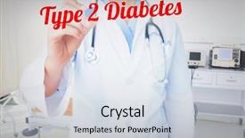  Presentation with diabetes - Theme having word type 2 diabetes background and a lemonade colored foreground