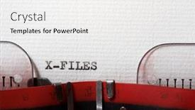  Presentation with files - PPT theme enhanced with word-x-files-written background and a white colored foreground