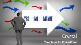  Presentation with yes - PPT layouts enhanced with word yes no maybe background and a gray colored foreground