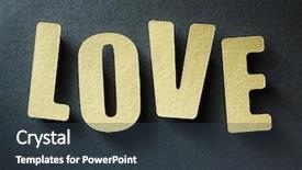  Presentation with unemployment unemployed hand cut word - Slide deck featuring wordart - word love in cut background and a  colored foreground