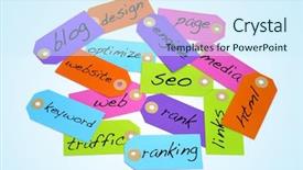  Presentation with search engine - Beautiful PPT theme featuring words about the search engine backdrop and a cool aqua colored foreground