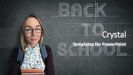  Presentation with math - Presentation featuring words back to school design background and a gray colored foreground