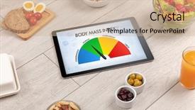  Presentation with body mass index - Audience pleasing PPT theme consisting of words body mass index backdrop and a coral colored foreground