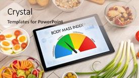  Presentation with body mass index - PPT theme consisting of words body mass index background and a lemonade colored foreground