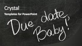  Presentation with cyber sex word written - Audience pleasing theme consisting of words due date baby written backdrop and a dark gray colored foreground
