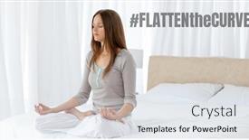  Presentation with public health - Slide deck consisting of words-flatten-the-curve-written background and a white colored foreground