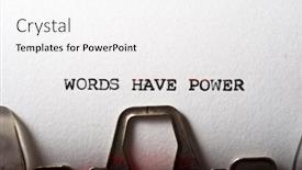  Presentation with power - Cool new presentation design with words-have-power-phrase-written backdrop and a white colored foreground