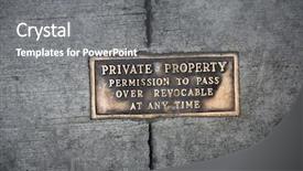  Presentation with old metal sheet roof texture - Audience pleasing PPT layouts consisting of words imbedded in cement private backdrop and a gray colored foreground