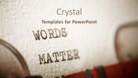  Presentation with matter - Slide deck enhanced with words-matter-text-written background and a sky blue colored foreground