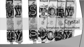  Presentation with story - Cool new slide deck with words my story with old backdrop and a light gray colored foreground