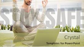  Presentation with public health covid - Slides enhanced with words-stay-safe-written-over background and a yellow colored foreground