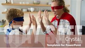  Presentation with social isolation - Theme having words-stay-safe-written-over background and a coral colored foreground