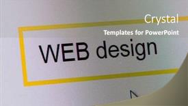  Presentation with web design - Presentation design featuring words-web-design-in-search background and a gray colored foreground