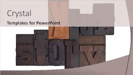  Presentation with story - Slides enhanced with words your story in vintage background and a lemonade colored foreground