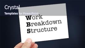  Presentation with structure - Audience pleasing PPT layouts consisting of work breakdown structure - wbs concept backdrop and a wine colored foreground