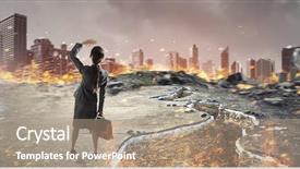  Presentation with overcoming - Amazing slide deck having work catastrophe - overcoming crisis break mixed media backdrop and a coral colored foreground