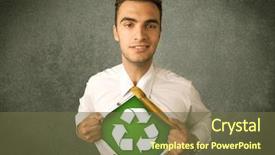  Presentation with business - Audience pleasing PPT layouts consisting of work enviroment - enviromentalist business man tearing off backdrop and a tawny brown colored foreground