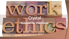  Presentation with work ethics - Presentation theme having many empty closed wine bottles isolated on white background background and a violet colored foreground