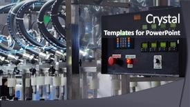  Presentation with oil - Presentation consisting of work flow - oil background and a dark gray colored foreground