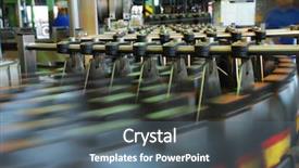  Presentation with oil - Cool new presentation design with work flow - oil backdrop and a gray colored foreground