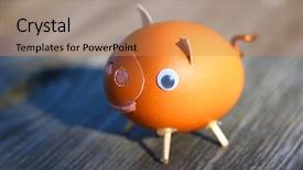  Presentation with fun work - Slide deck featuring work from famous folk art background and a coral colored foreground