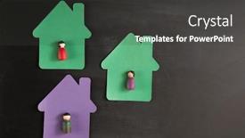  Presentation with blackboard - Theme having work-from-home-text background and a dark gray colored foreground