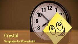  Presentation with work happy hour - Audience pleasing slide set consisting of work happy hour - drawn smiley face backdrop and a tawny brown colored foreground