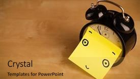  Presentation with work happy hour - PPT layouts with work happy hour - drawn smiley face background and a gold colored foreground