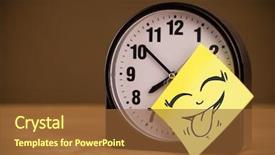  Presentation with work happy hour - Theme with work happy hour - drawn smiley face background and a tawny brown colored foreground