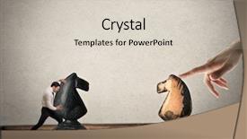  Presentation with chinese board game go - Audience pleasing presentation design consisting of forces work strategy - chess game backdrop and a lemonade colored foreground