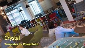  Presentation with hard work - Beautiful PPT theme featuring work hard play hard workers backdrop and a tawny brown colored foreground