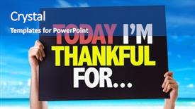  Presentation with today and tomorrow - PPT theme having work health - today im thankful for card background and a ocean colored foreground