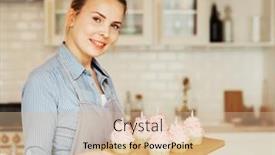  Presentation with pastry cream - Presentation theme featuring work-in-confectionery-workshop-handmade background and a lemonade colored foreground